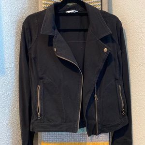 Black soft moto jacket